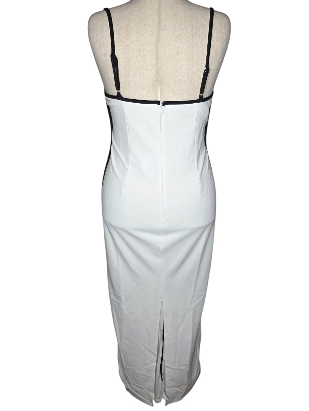 Selfie Leslie Sunny Coast Piping Trim Midi Dress White XL Bodycon - Picture 4 of 12